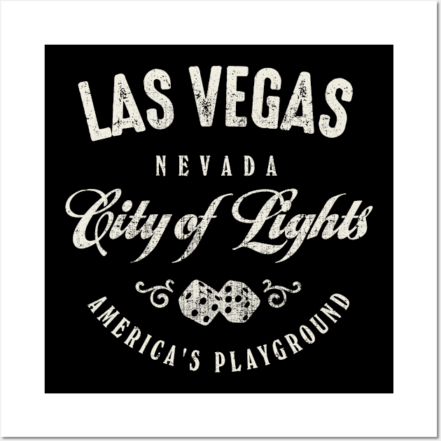 Las Vegas City Of Lights Wall Art by Designkix